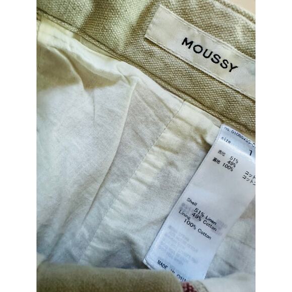 Moussy Plaid Print Dress Pants Size 1 Waist 24" Straight Leg Career High Waist - Picture 3 of 5